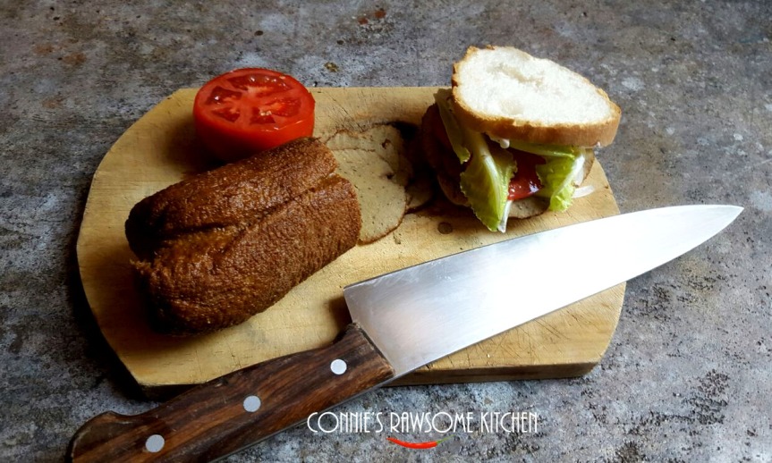 Seitan roll …..vegan cold cut deli meat for sandwiches